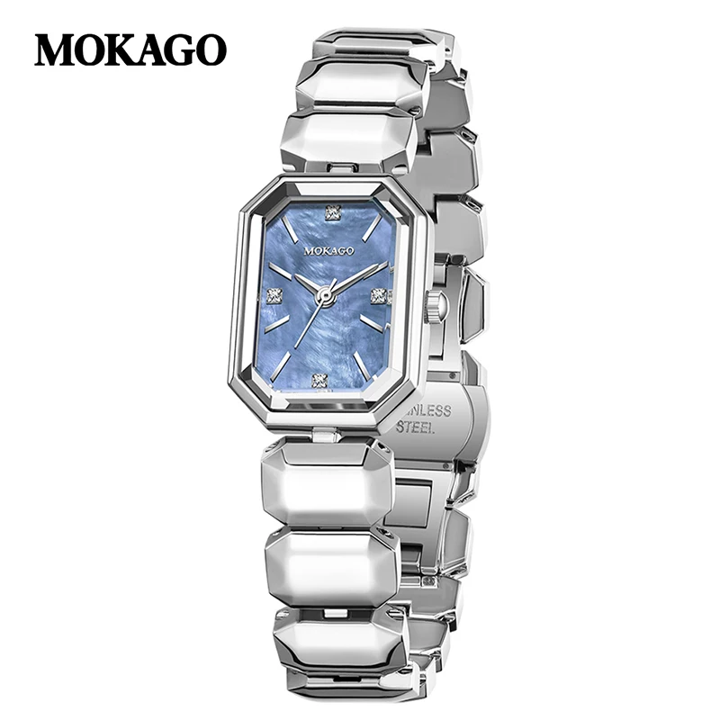 MOKAGO 8511 Mode Damen Quarzuhr Marke Neue Einfache Kleine Zifferblatt Damen Armbanduhr Business Elegante Uhren für Frau