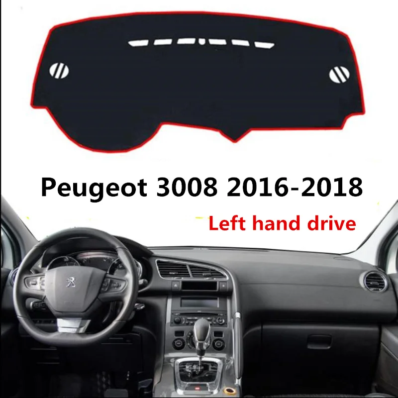 

use for peugeot 3008 2016-2018 Dashboard Cover Dash Pad Dash Mat Carpet ANti-UV NON-Slip