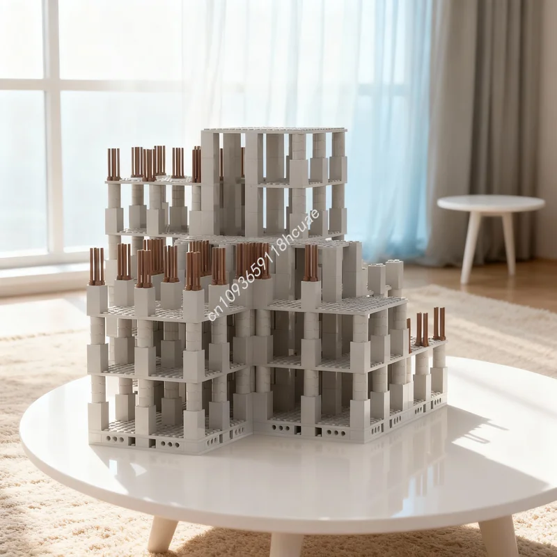 911 Piezas MOC BUNDLE, Bloques de Construcción Modulares, Modelo de Ciudad, Juguete, Regalos de Navidad, Idea de Arquitectura, Ladrillos Educativos para Niños