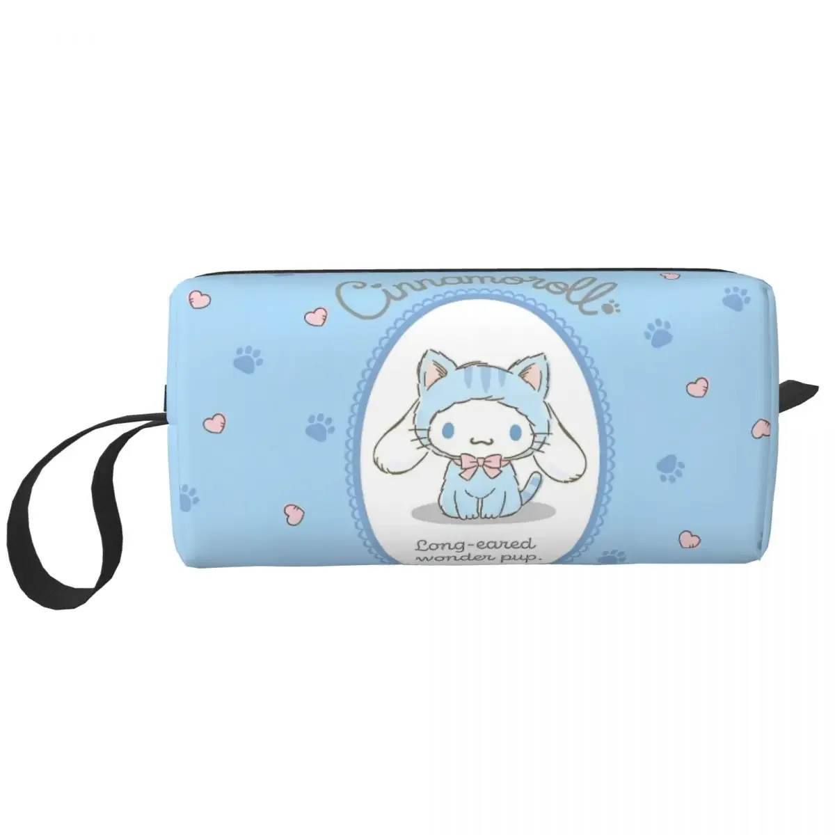 Sanrio Cinnamoroll Cute Cartoon Makeup Bags Toiletry Cosmetic Bag Trendy Travel Pouch for Purse Storage