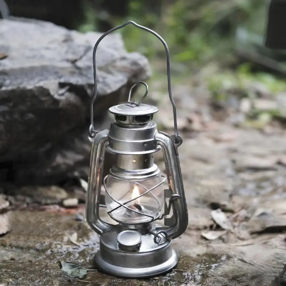 Barn Lantern  Practical with Handle Exquisite Workmanship  Outdoor Portable Camping Light Flame Light Lantern for Garden