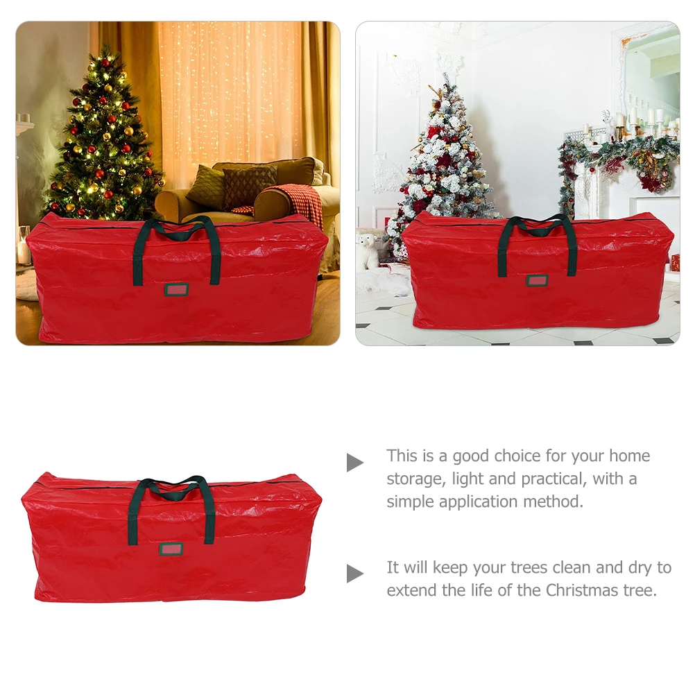 

Heavy Duty Christmas Tree Storage Bag with Handles Large Capacity Waterproof Organizer for Artificial Trees Holiday Decor