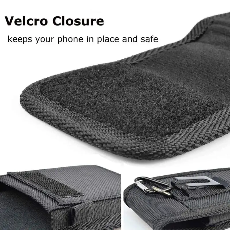 New Mobile Phone Waist Bag Men Women Small Nylon Cell Holster Storage Fanny Pack Purse with Belt Loop Bum 4 Size