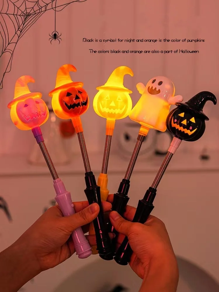 

5PC Pumpkin Lanterns, Halloween Decorations, Props, Small Gifts, Accessories, Party Supplies, Glowing Ornaments, Handheld Sticks
