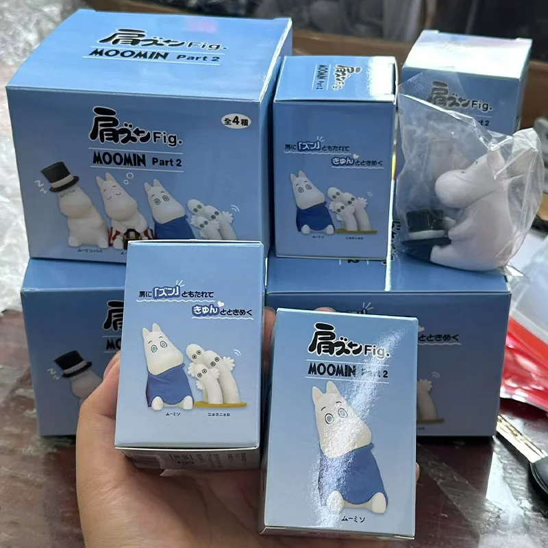

Аниме фигурка Moominses плечо до плеча сон сидящая кукла слепая коробка милая игрушка настольный орнамент коллекционная модель подарки для детей