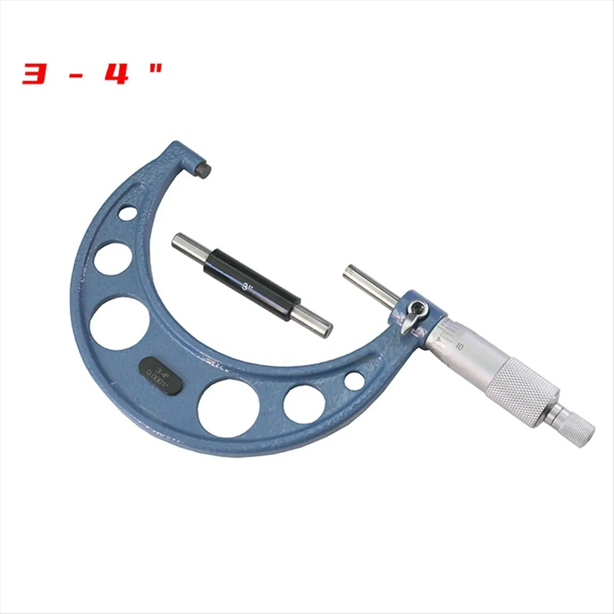 FOR HOME Outside Micrometer,3-4 Inch Machinist Micrometer, 0.0001 Inch Graduation Micrometer Set, Micrometer Machinist Tool