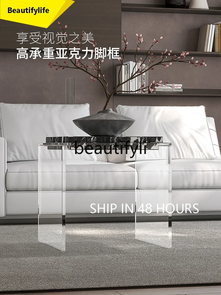 2003 Artistic Small Coffee Table Living Room Storage Table Designer Creative Light Luxury High-End Small Side Table