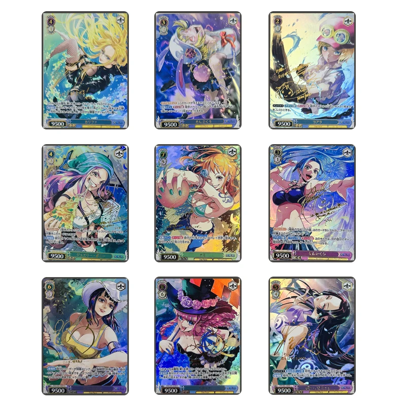 

ONE PIECE Diy Homemade Card cartoon Characters Nami Nico Robin Nojiko Mizuiro Nico Olvia Collection Card Christmas Birthday Gift