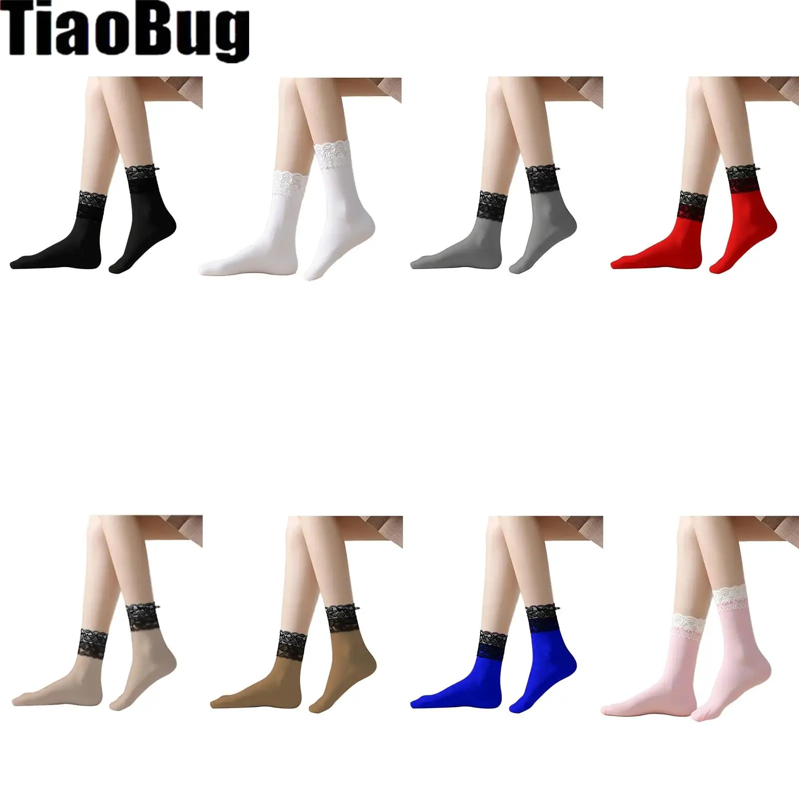 الدانتيل تقليم الجوارب الكاحل الجوارب عارضة كشكش الدانتيل الجوارب لطيف تنفس رقيقة بارد مكشكش تخزين للنساء الفتيات #1