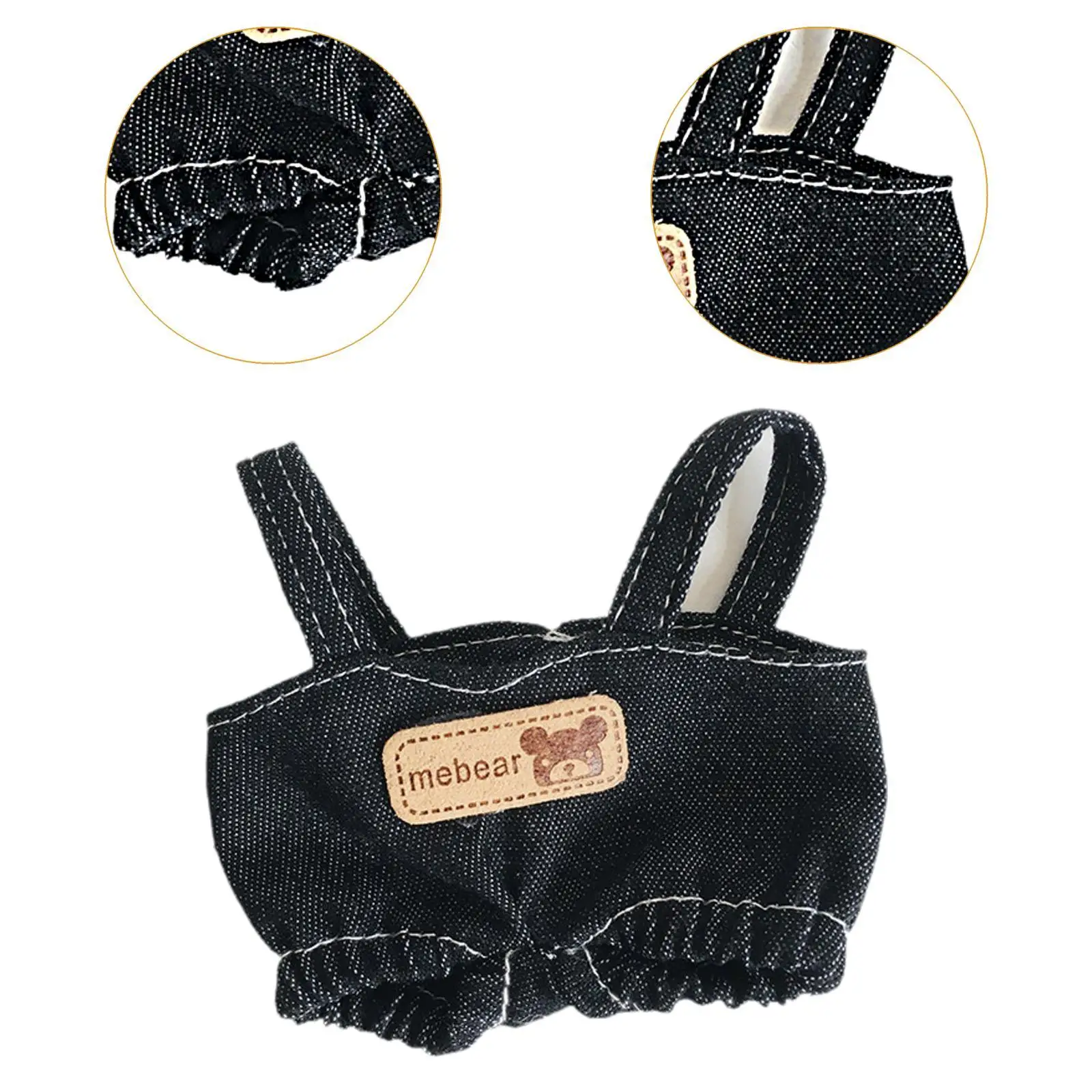 Completo per bambola di peluche da 15 cm con tuta e accessori per giochi creativi