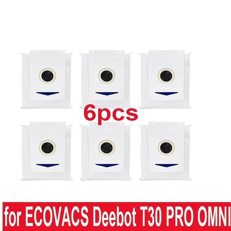 Repuestos Compatibles con ECOVACS Deebot T30 PRO OMNI, Bolsa para Polvo, Repuestos para Aspiradoras Robóticas