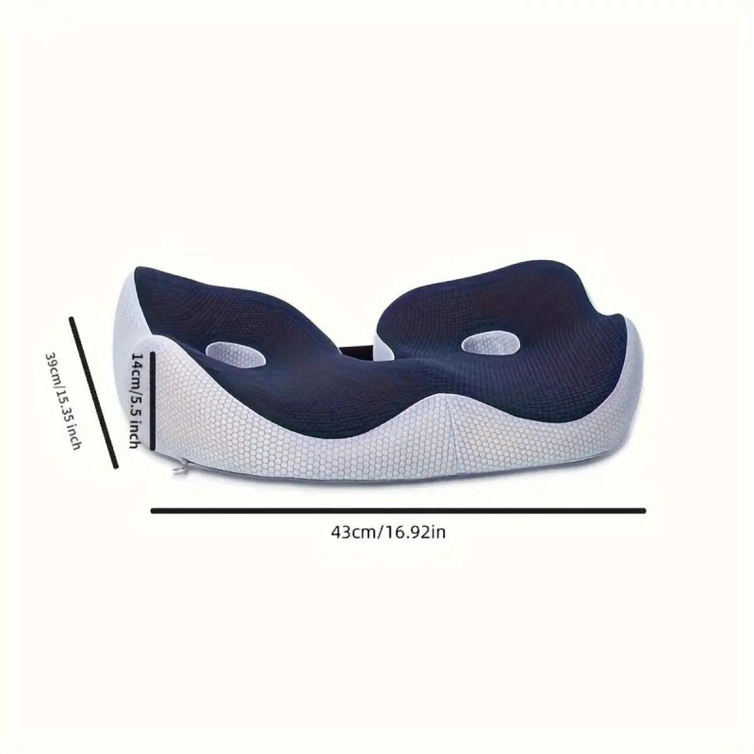 1 PC Memory Foam Ischial Relief Seat Cushion for Hips Lower Back Hamstring Hips Ischial Tubercles Reduces Chair Fatigue