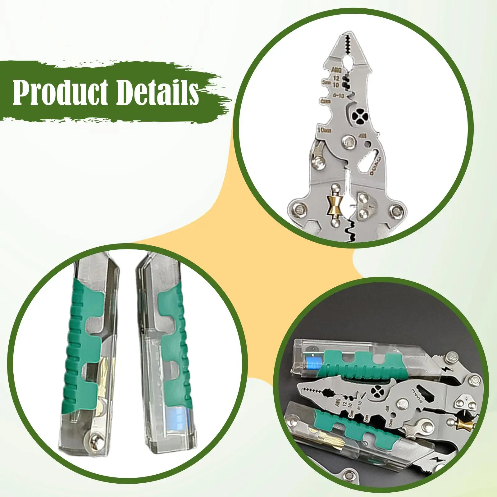 Strumento per crimpare cavi spelafili multifunzionale