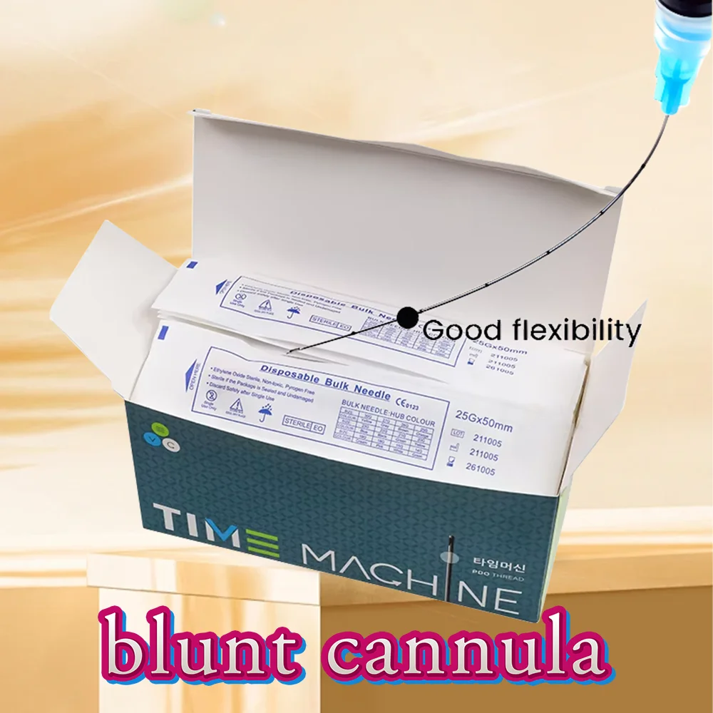 

50-200PCS Disposable Blunt-tip Cannula 22g 50mm 70mm Blunt Fine Micro Body Piercing Needles Cannula Syringe Tool