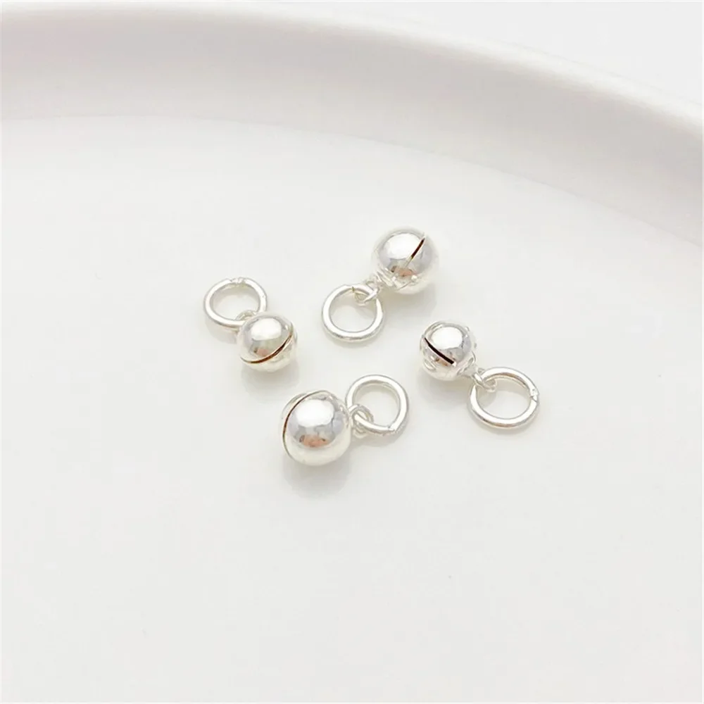 S925 فضة جرس رنين سحر قلادة DIY لوازم المجوهرات الخرز ل قلادة سوار الاكسسوارات الحرفية #1