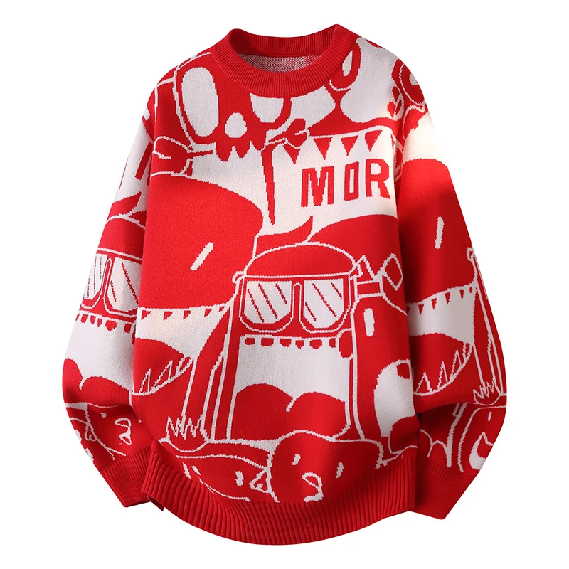 

Мужской вязаный свитер Thiened: модный базовый топ, повседневный зимний пуловер из полиэстера с длинным рукавом и круглым вырезом