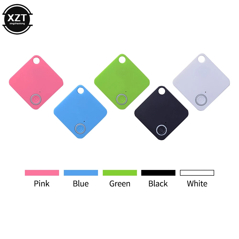 Mini Bluetooth Tracker Key Child Finder Pet Intelligent Tracker Vehicle Anti-loss GPS Tracker Square bicolore Button Alarm paracarline
