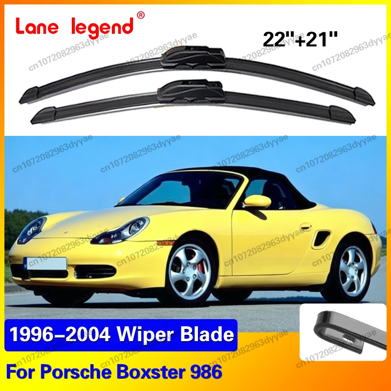 Escobillas limpiaparabrisas delanteras 2x, accesorios para ventana de parabrisas 22 "+21" para Porsche Boxster 986 1996 - 2004