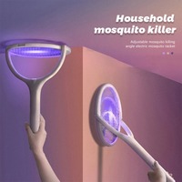 5 In 1 Fast Charging Racket Kill Fly Bug Safety Insulated Battery Powered Lamp 3500V ABS Adjustable Electric Mosquito Swatter