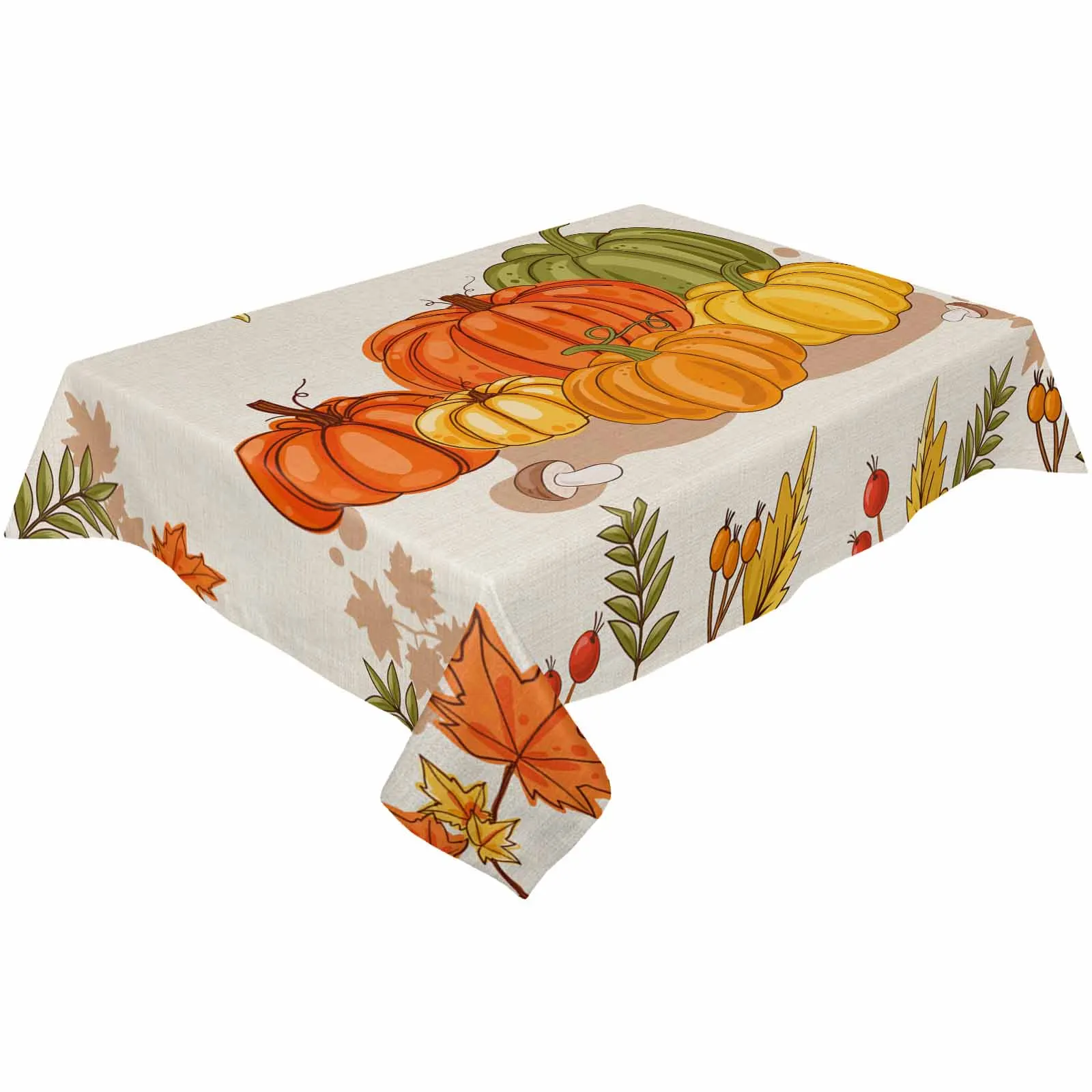 Maple Leaf Pumpkin Mushroom Stretch Chair Cover Hotel Dining Room Banquet Wedding Party Elastic Seat Chair Covers