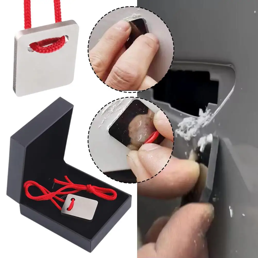 

Car Paint Spot Scraper High-quality Alloy, Auto Repair Portable Case Repair Spray Scraper And Paint Lanyard Tool With Paint E8U4