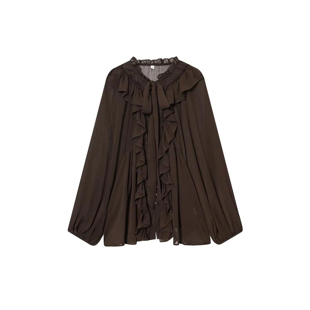 قميص معلق مزخرف متعدد الاستخدامات على الموضة النسائية الجديدة للخريف #1