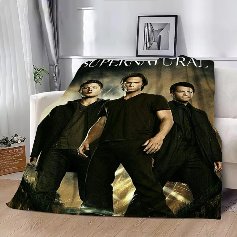

TV Play Series Supernatural Printed Comfortable Soft Blanket Home Fashion Sofa Bed Living Room Warm Portable Travel Gift Blanket