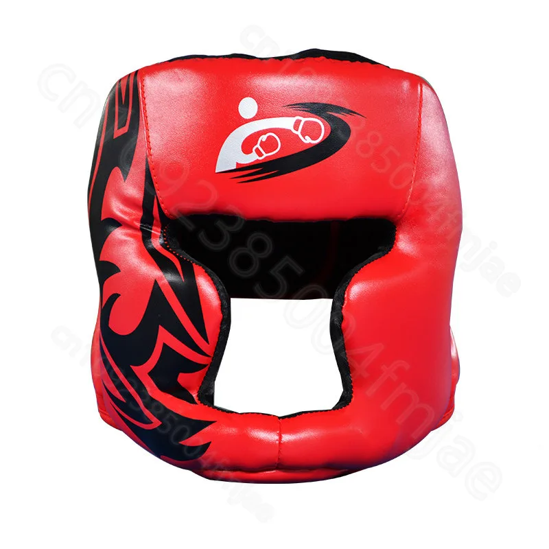 Neue freie Größe Muay Thai Boxen Taekwondo MMA Helm Kopfschutz Karate Sparring Kickboxen Schutzkopfbedeckung Boxpolster