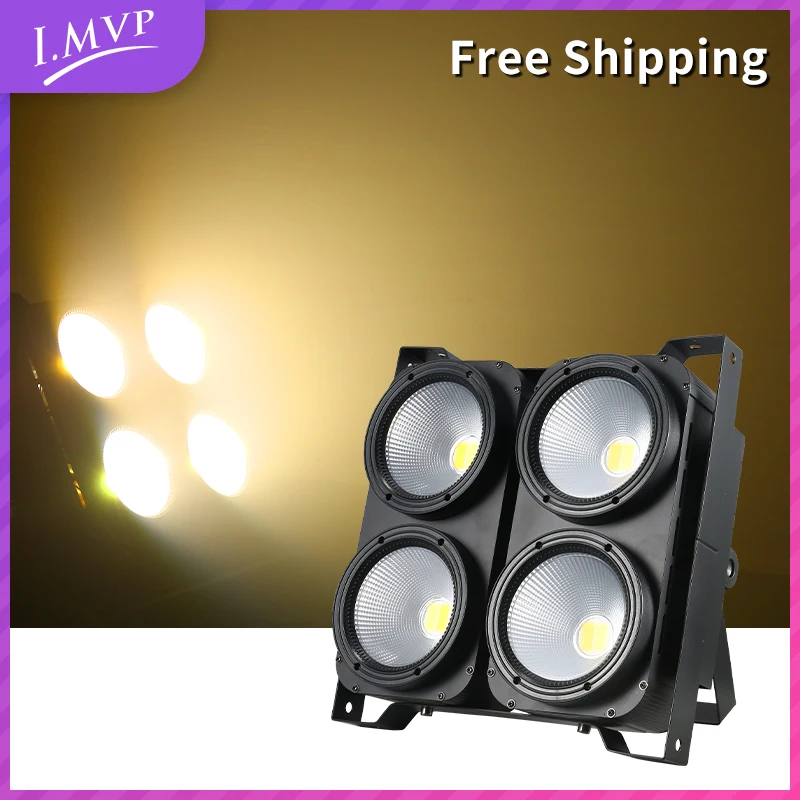 

LED Stage Lighting 4x100W DMX Control COB Blinder LED Blinder Par Light for Bar Theater Studio