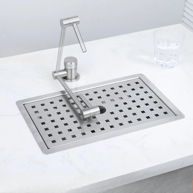 Side cabinet sink mini small single slot pantry shallow pool slender narrow pocket bar counter Nakajima platform 3320