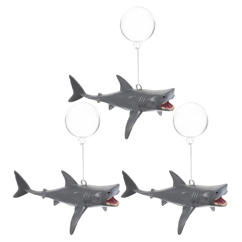 

3 set Floating Shark Decoration Fish Tank Aquarium Lifelike Marine Animal With Adjustable Water Level Floating Ball Fish Tank