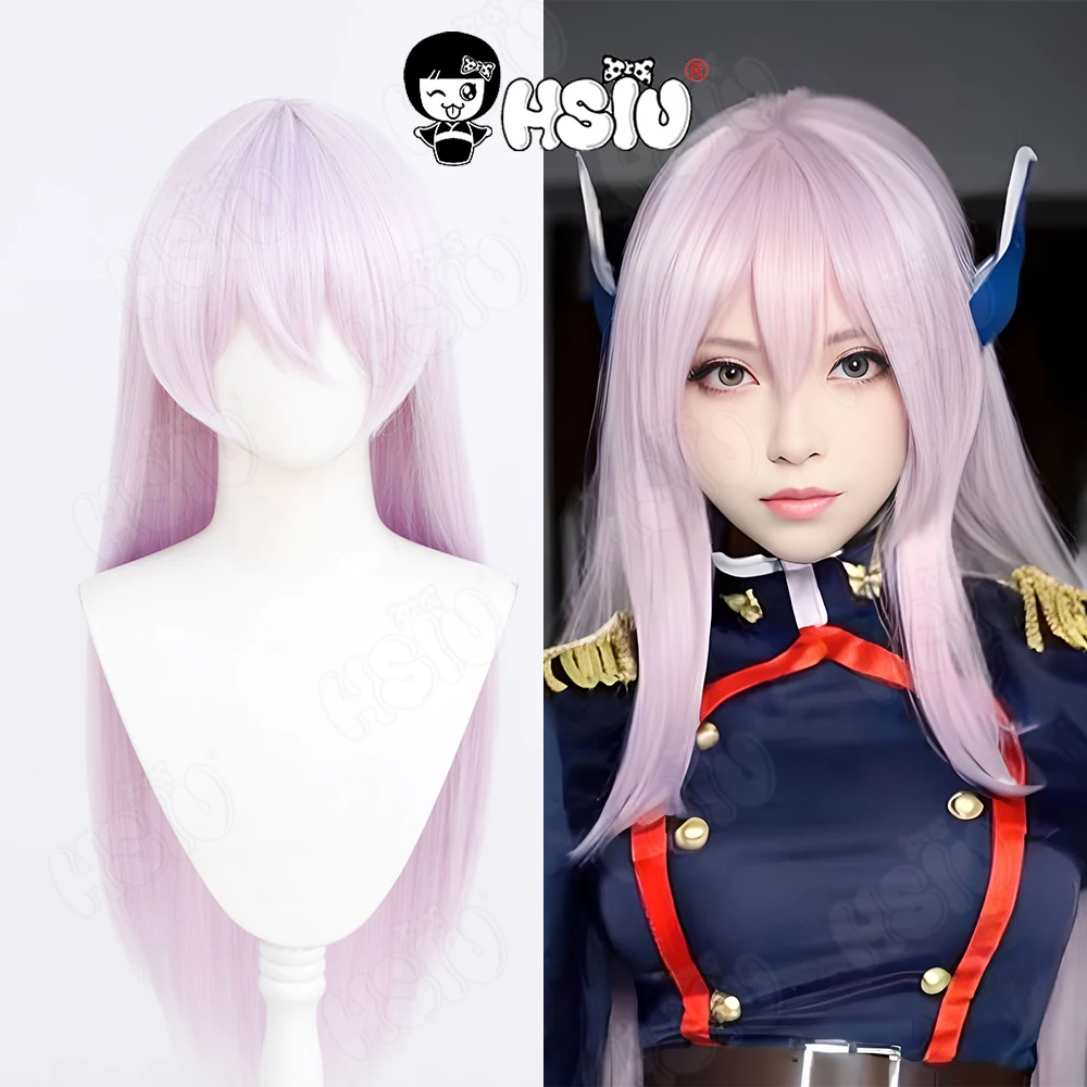 

Uzen Kyoka Cosplay Wig HSIU 80cm pink purple long hair Synthetic Wig+Wig cap Anime Mato Seihei No Slave Uzen Kyoka Cosplay Wig