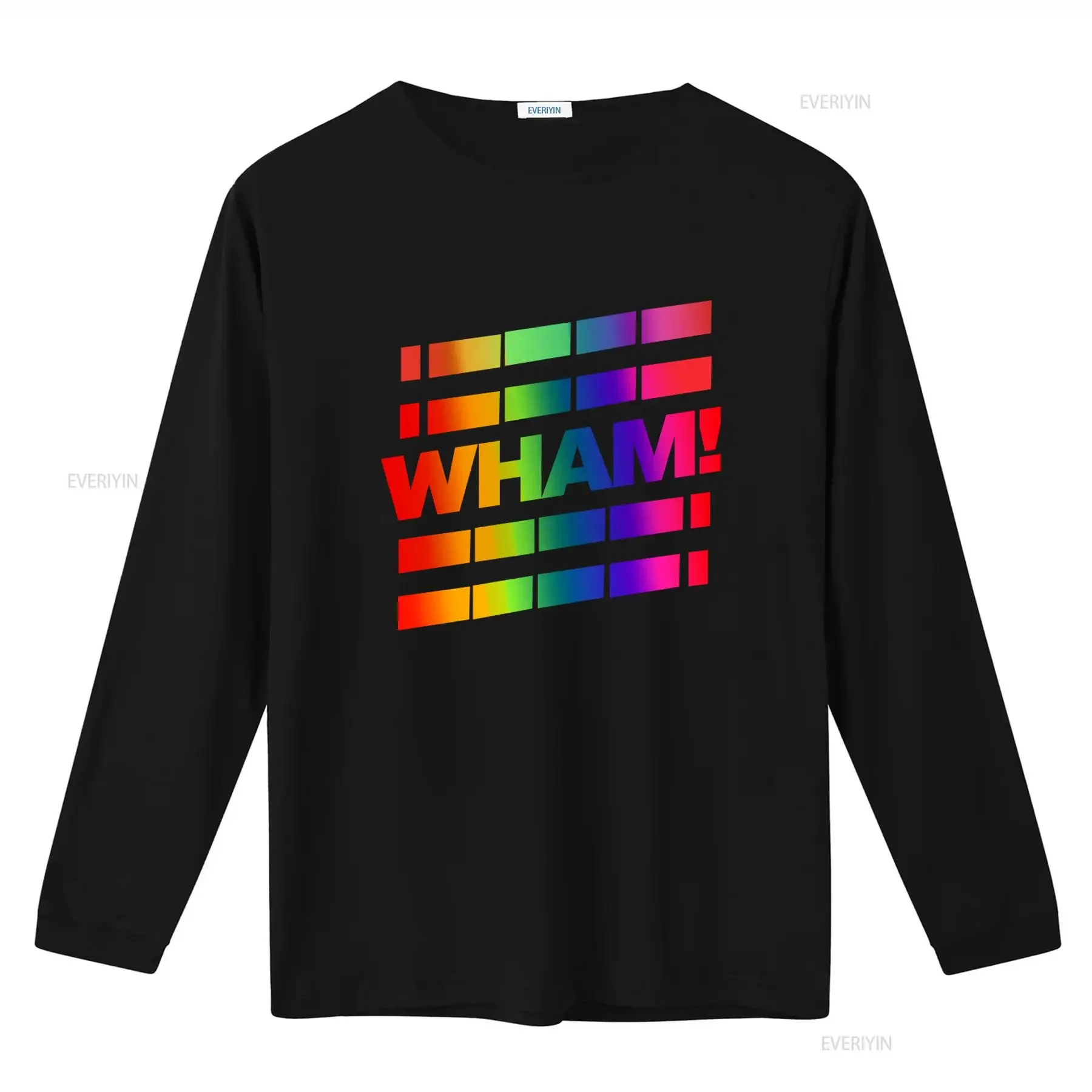 Wham George Michael Rainbow Andrew Ridgeley Pop Music Tour Print T Shirt vintage Washed Slightly Soft homme Comfortable Stylish