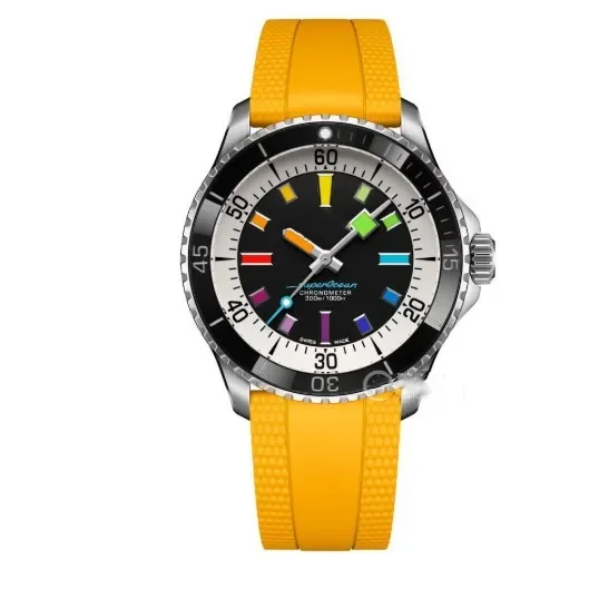 2025 Reloj de hombre Super Ocean de marca de lujo resistente al agua de acero inoxidable deportivo atornillado reloj de moda para hombre primavera