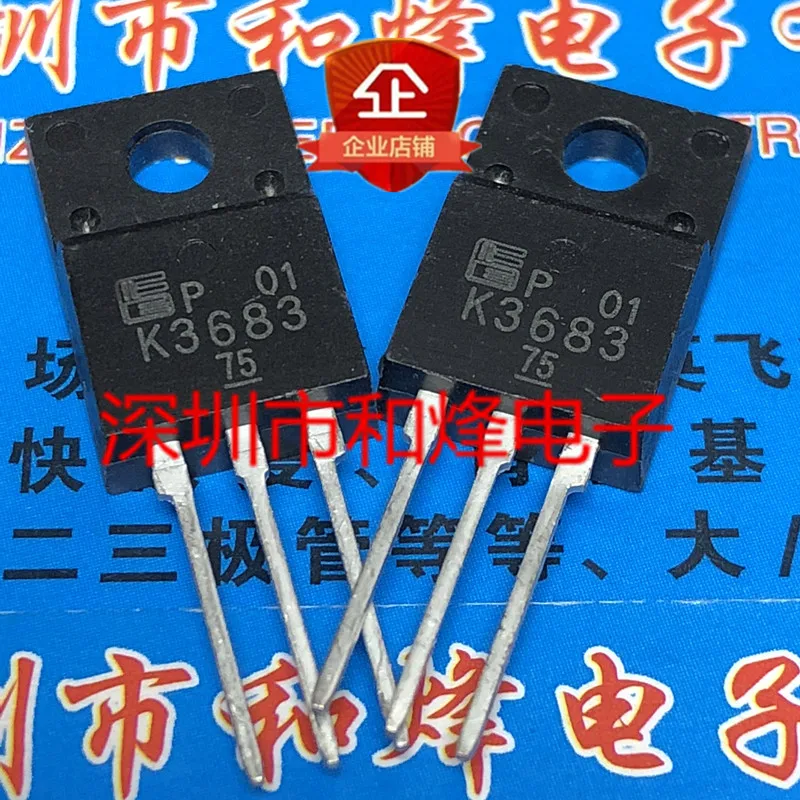 6pcs/lot K3683 2SK3683  TO-220F 500V 19A  In Stock