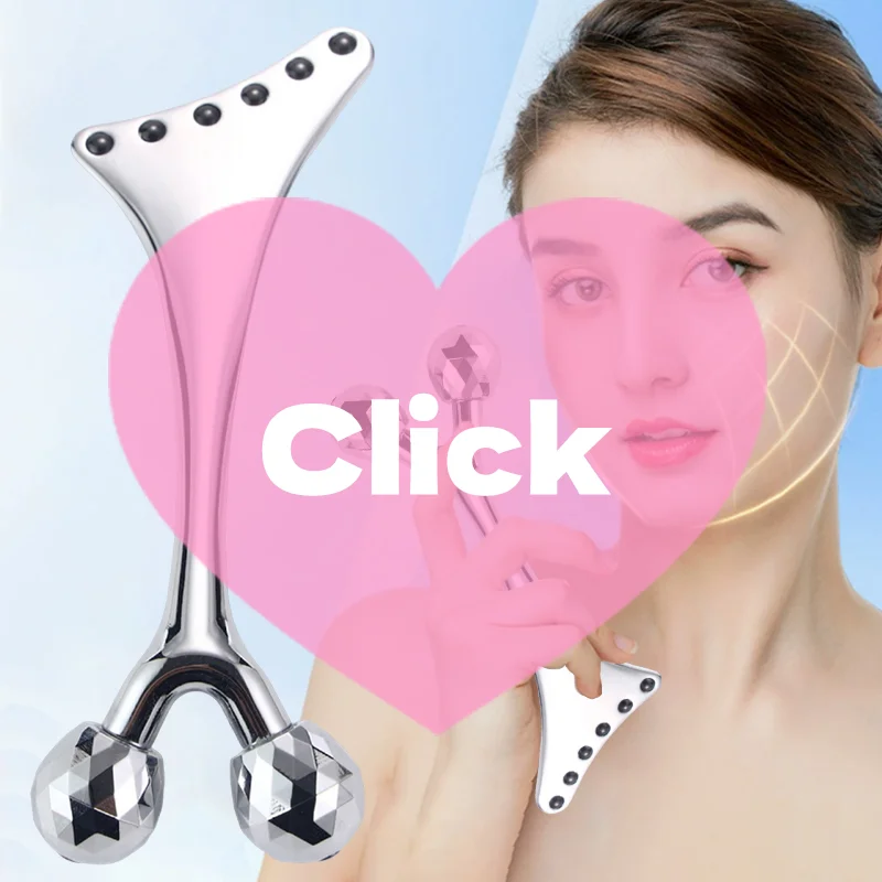 

Нержавеющая сталь для лица Gua Sha 3D роликовый массажер для лица массажер для глаз лифтинг твердый массажер для акупунктурных точек инструмент