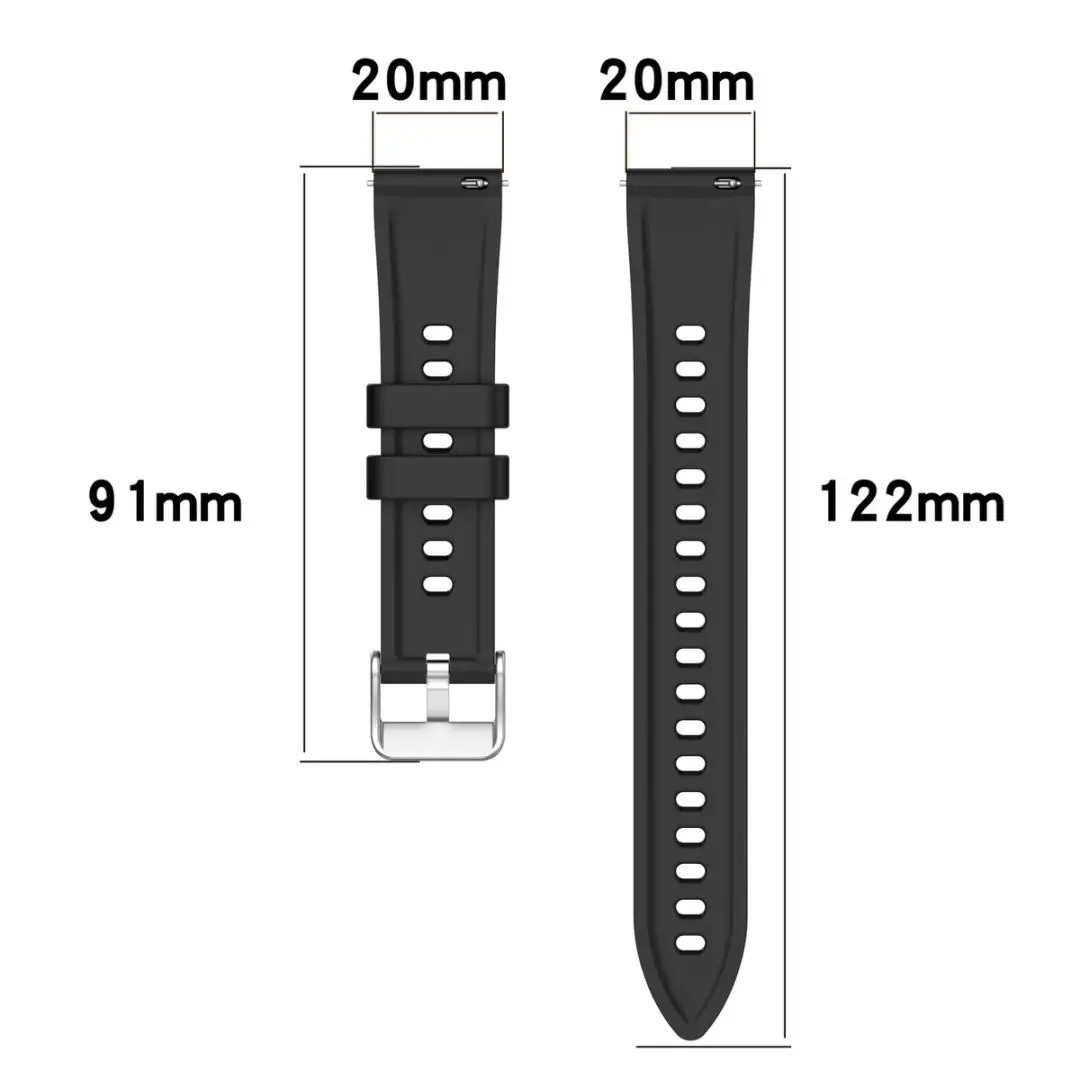 For Haylou Solar LS05 RT LS05S RS3 LS04 RT2 LS10 GST LS02 RS4 Plus Soft silicone strap bracelet textured strap