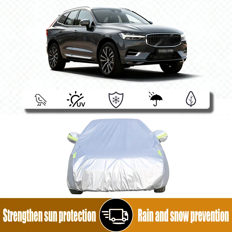 For Volvo XC60 SUV Outdoor Sun Shade Anti-UV Snow Rain Dust Protection CoverHigh cost-effective car cover, wear-resistant