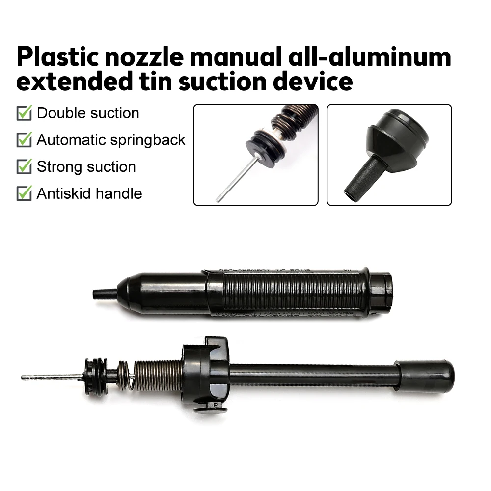 Desoldering Pump Suction Tin Gun Soldering Sucker Pen Vacuum Soldering Iron Desolder Hand Welding Tools Electronic Component
