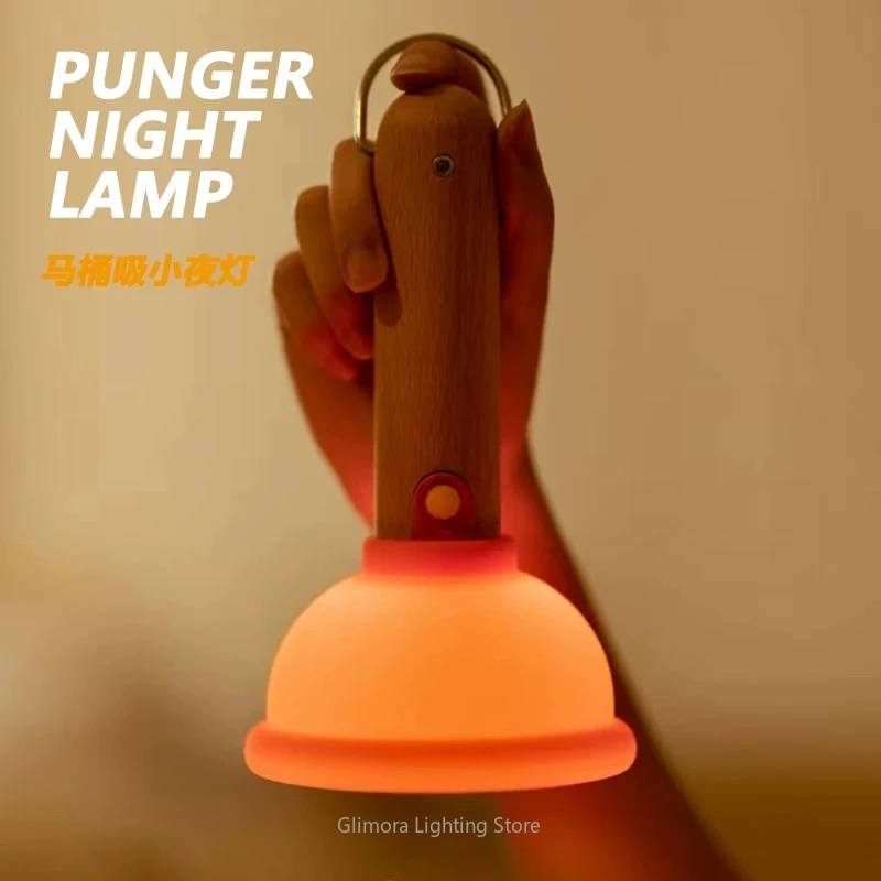 Funny Light for Bathroom Bedroom, Novelty Toilet Shaped Mood Light with Absorbing Negative Energy Design, Gag Gift Home Decor