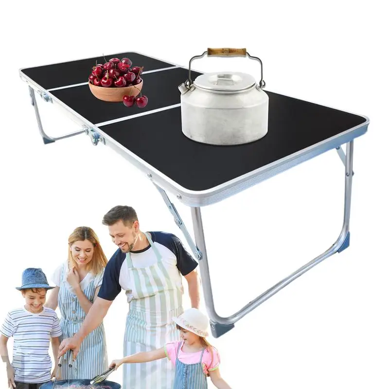 

Folding Table For Camping Aluminum Alloy Outside Foldable Table Camping Accessory With Handles Outdoor Desk For Lawn Park Patio