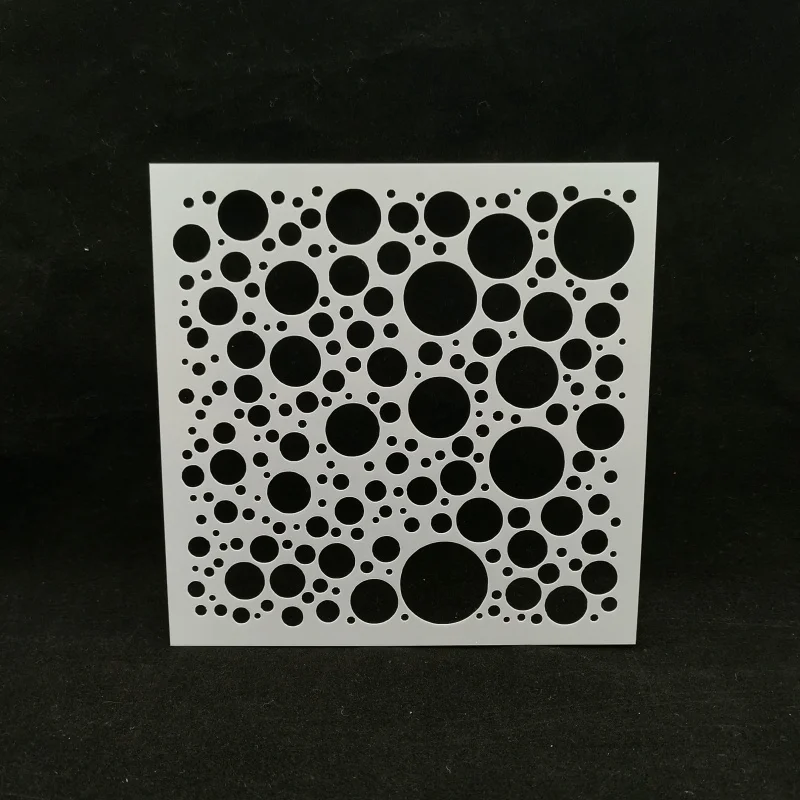 Pochoirs Ronds de 13cm pour Scrapbooking et Photo, Modèle Décoratif pour Peinture à 40%