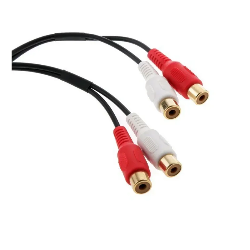 For VW Golf For Skoda VDO For Audi For Ford Mini 6 Pin ISO Adapter Aux Line Out 4 Chinch Kabel 4 RCA Plug Car accessories