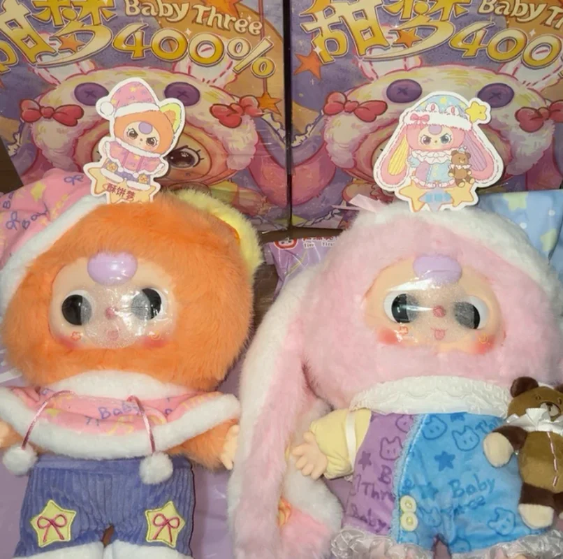 

Babythree Sweet Dream 400 Limited Edition Fluffy Blind Box Doll Cute Collectible Desktop Ornament Birthday Gift For Girls