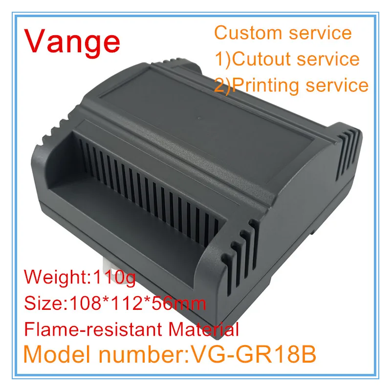 Vange electronics project box 108*112*56mm fire resistant ABS plastic junction box