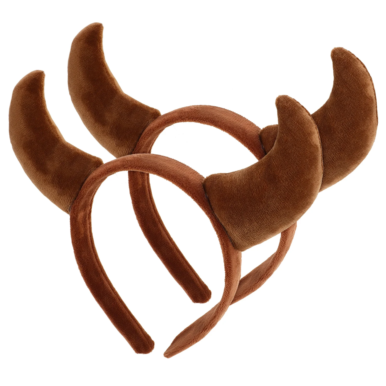 

Devil Horn Headband Cow Horn Hair Hoop Halloween Cosplay Costume Washing Hairband Accessory Cow Hats for Party Favor