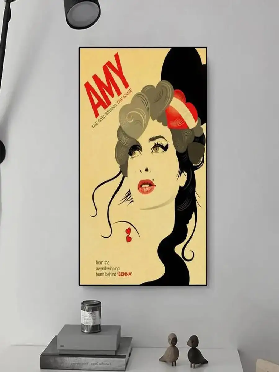 Amy Winehouse Vintage Canvas Poster - HD Personalized Wall Art, Custom Jazz Singer Print, Unique Home Decor (Small Size)