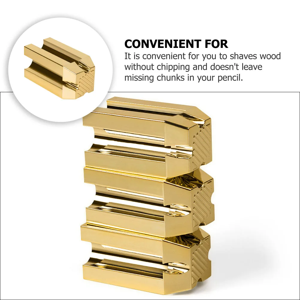 

Golden Eyebrow Pencil Sharpener Auxiliary Tool Beauty Brow Pencil Trimmer For Women Small Lightweight Portable Shaping