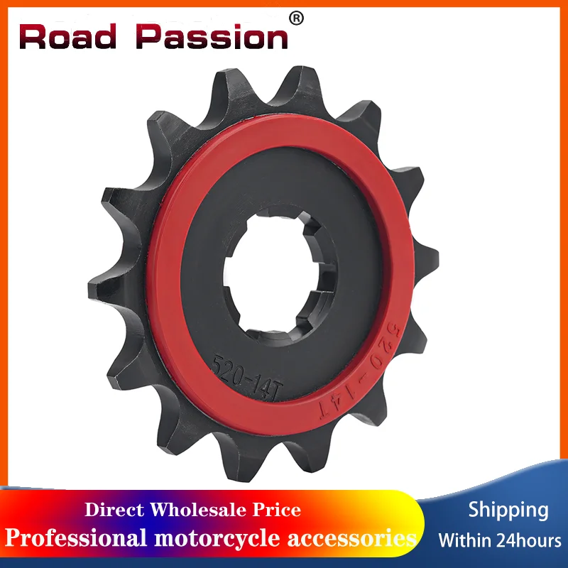 

520 14T Motorcycle Front Sprocket Chain Wheel For KAWASAKI 250 KDX KDX250 KDX250R KL250 KLR250 13144-1027 13144-055 13144-1006