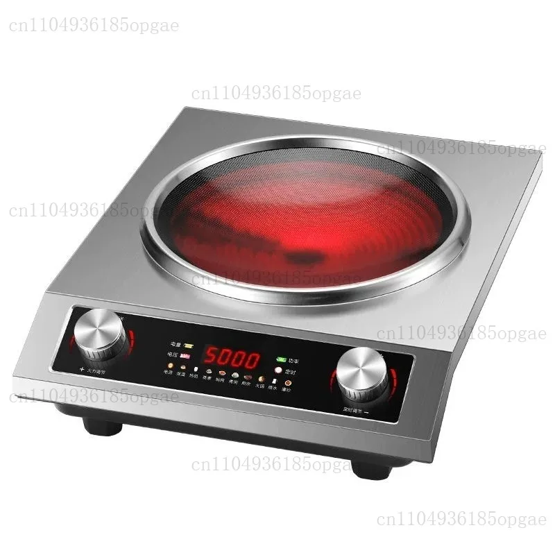 new High-power electric ceramic stove 5000W concave flat household hot pot cooking timing multi-functional light wave stove